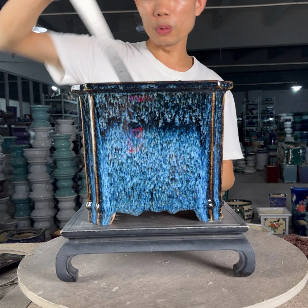 红陶20CM（含）-50CM（不含）一风堂石湾盆陶瓷