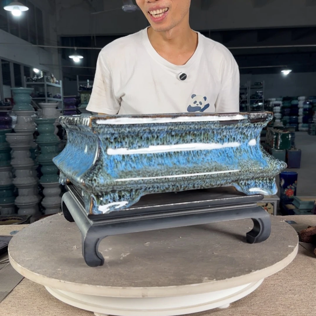 红陶20CM（含）-50CM（不含）一风堂石湾盆陶瓷 瑕疵