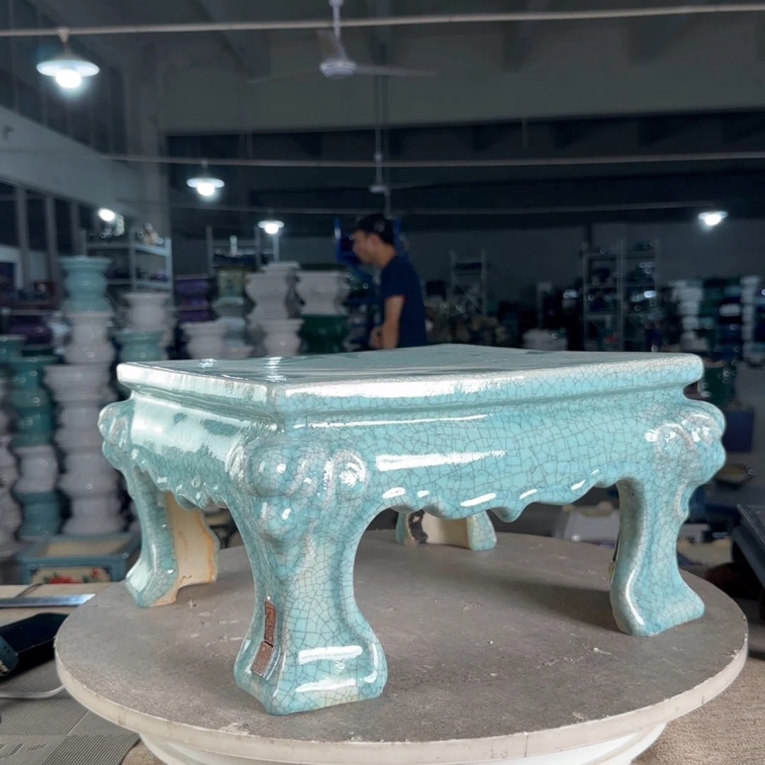 红陶20CM（含）-50CM（不含）一风堂石湾盆 微瑕