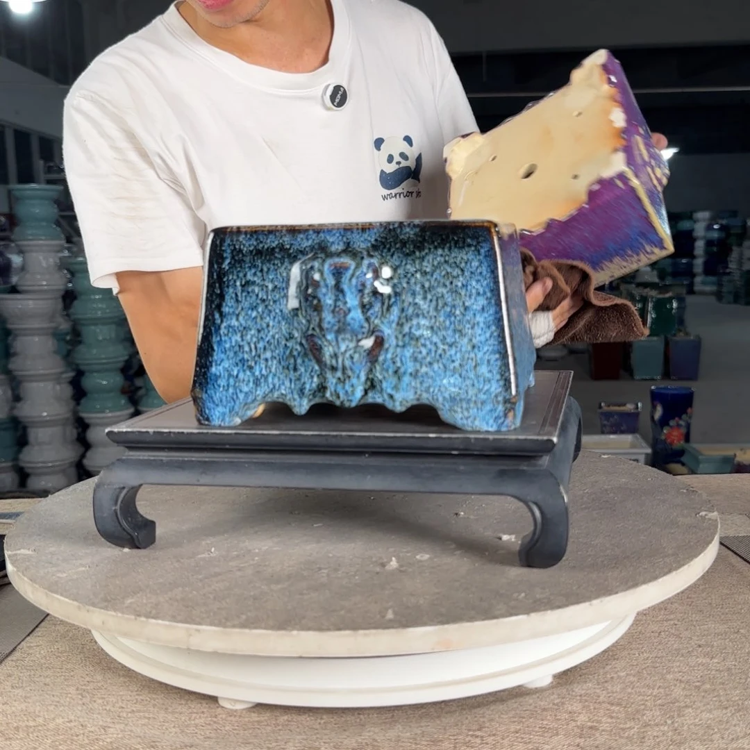 红陶20CM（含）-50CM（不含）一风堂石湾盆