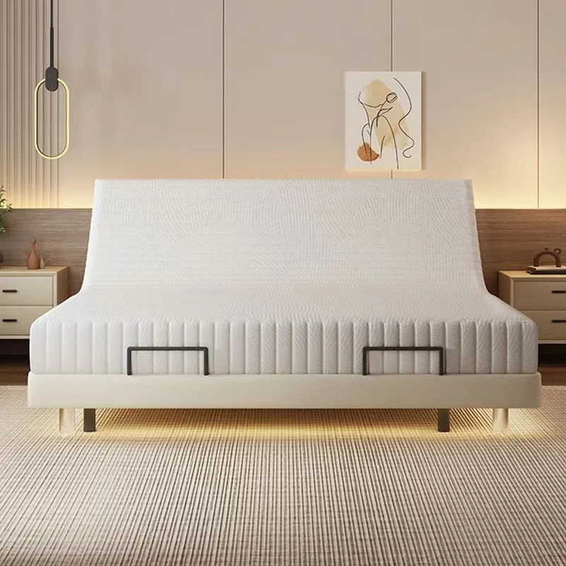 智能升降床多功能无床头榻榻米智能轻奢现代真皮床悬浮简约双人床