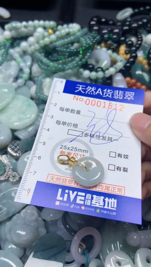 【闪购商品】翡翠颈饰未镶嵌812多样性发其一件