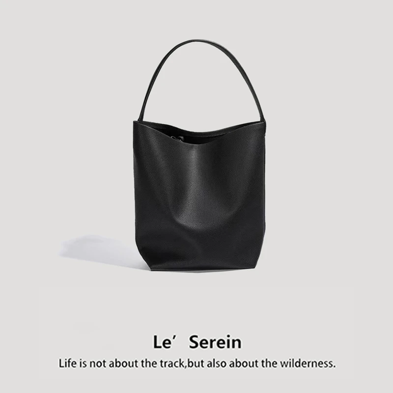 Le' Serein【极简风】轻奢时尚黑色单肩包女包