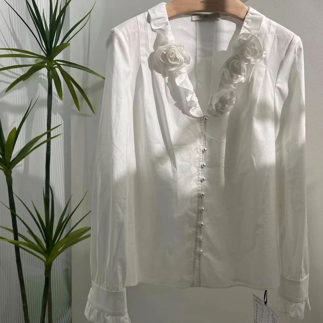 【新品首发】荷比俪新款女时尚气质百搭衬衫HDE11630110