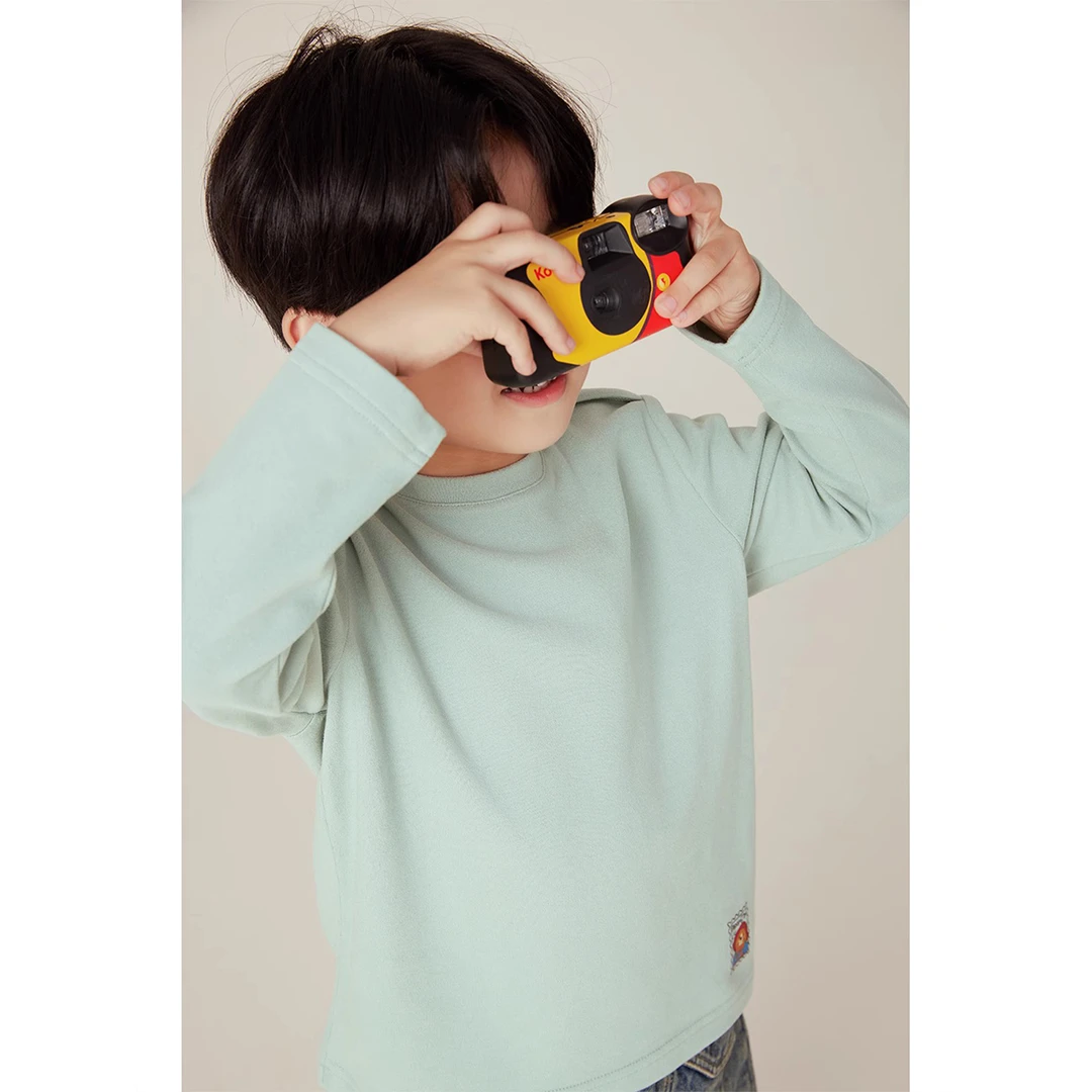 【软软小熊T】联名儿童长袖T恤男女童纯色百搭9/2