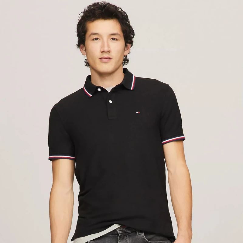 TOMMY HILFIGER男装polo衫夏季品牌正品商务休闲男式高档t恤衫 ZZ