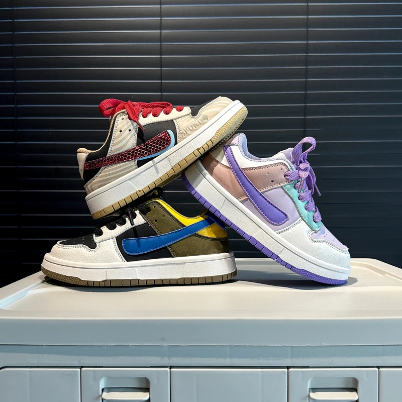 2025年春季新款拼色休闲鞋潮流百搭韩版舒适软底运动鞋 3969 ETFS