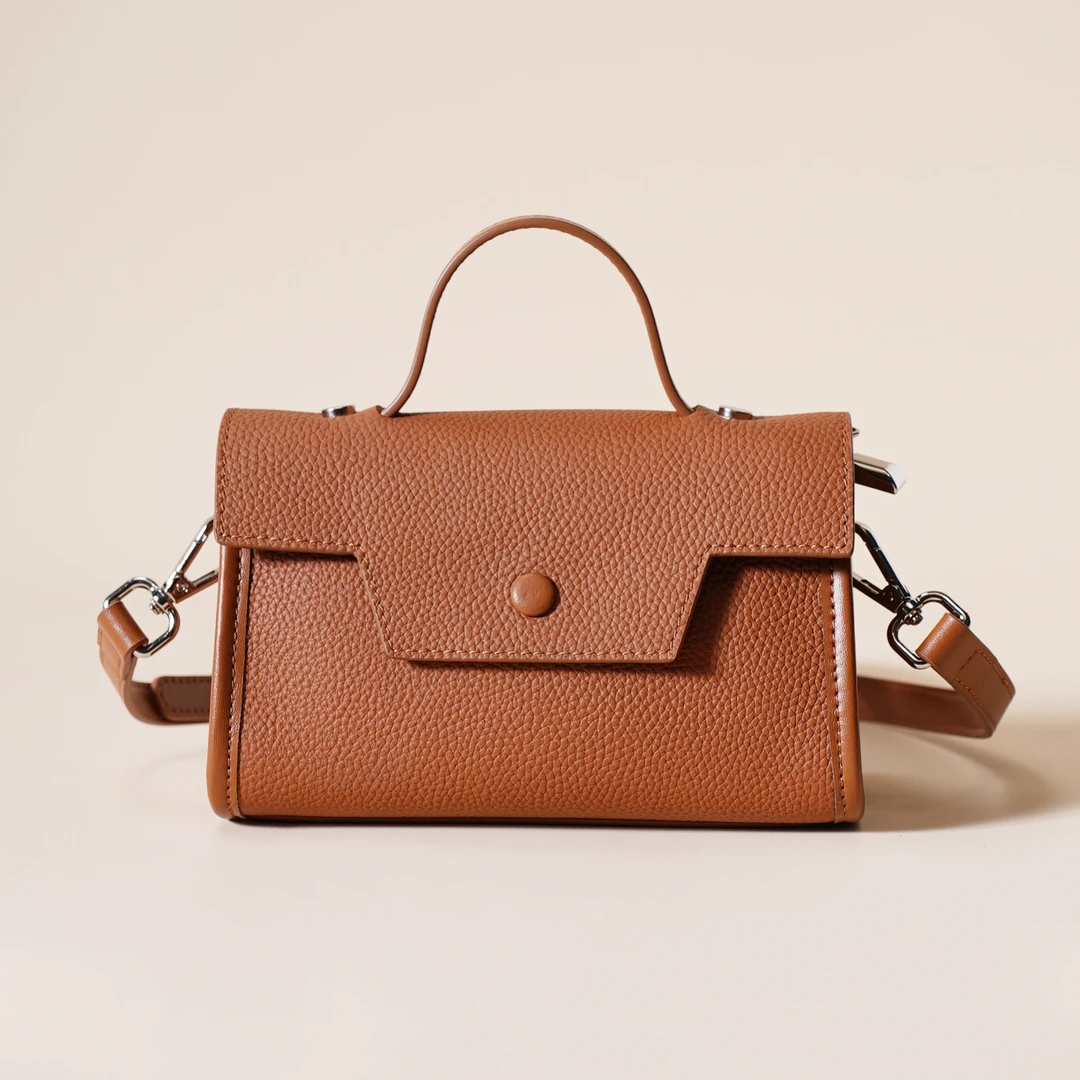 岩牛春夏新款单肩斜挎百搭高级感女士包包时尚小众潮流经典凯莉包