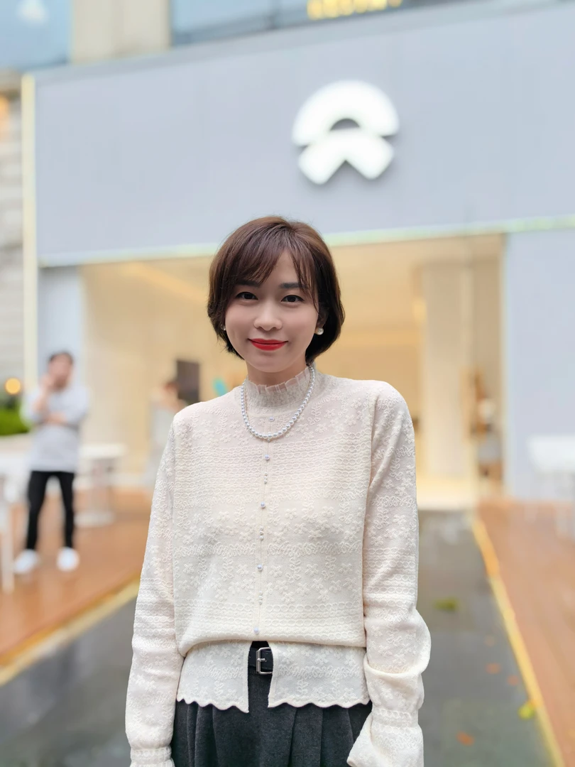 【bobo专属】中长款蚕丝羊毛领口蕾丝针织衫