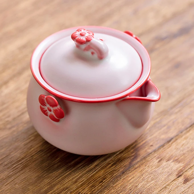 猪油冻粉黛佳人汝窑宝瓶手抓壶女神泡茶壶高档单个一人茶壶家用