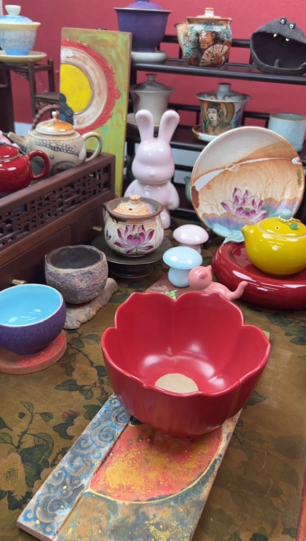 【闪购商品】故宫红花口建水茶洗