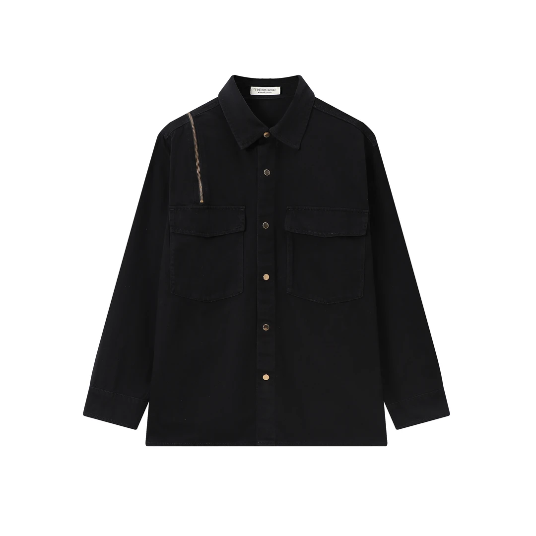 123--3013980斜纹拉链款长袖外套