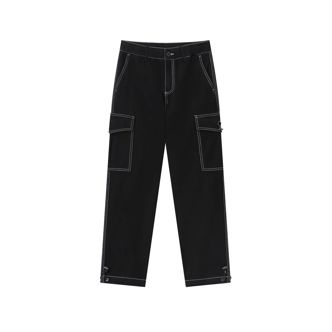 082--1063120黑色牛仔长裤