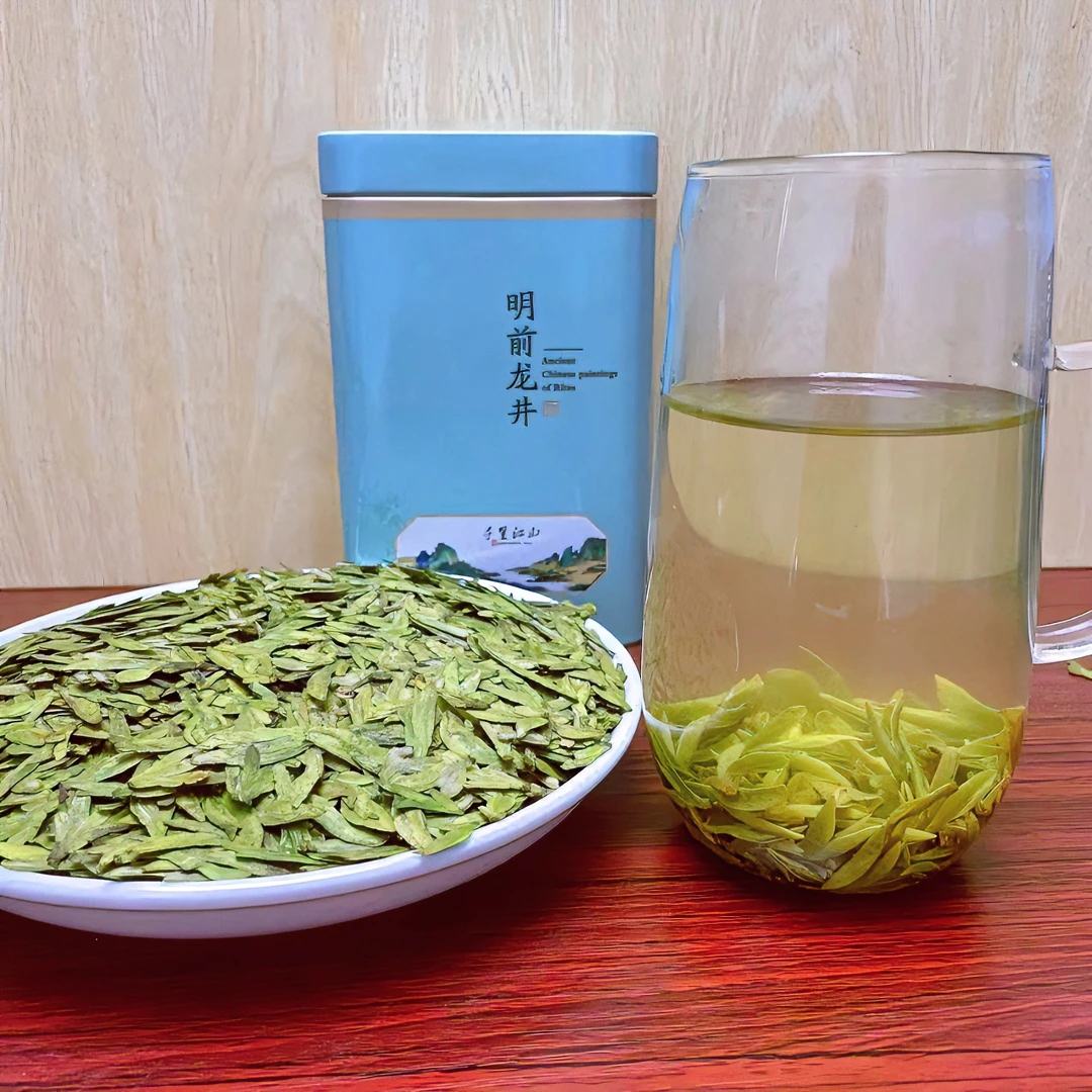 2024年明前大佛龙井43(豆香醇厚)一芽一叶罐装茶厂青绿茶