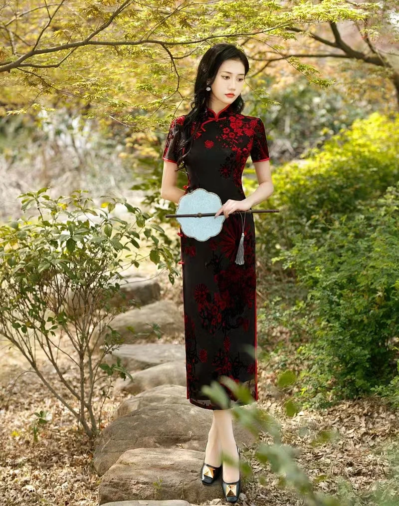 【断码旗袍1】直播专享【备】【注】【编】【码】（明专享）中长款修身时尚