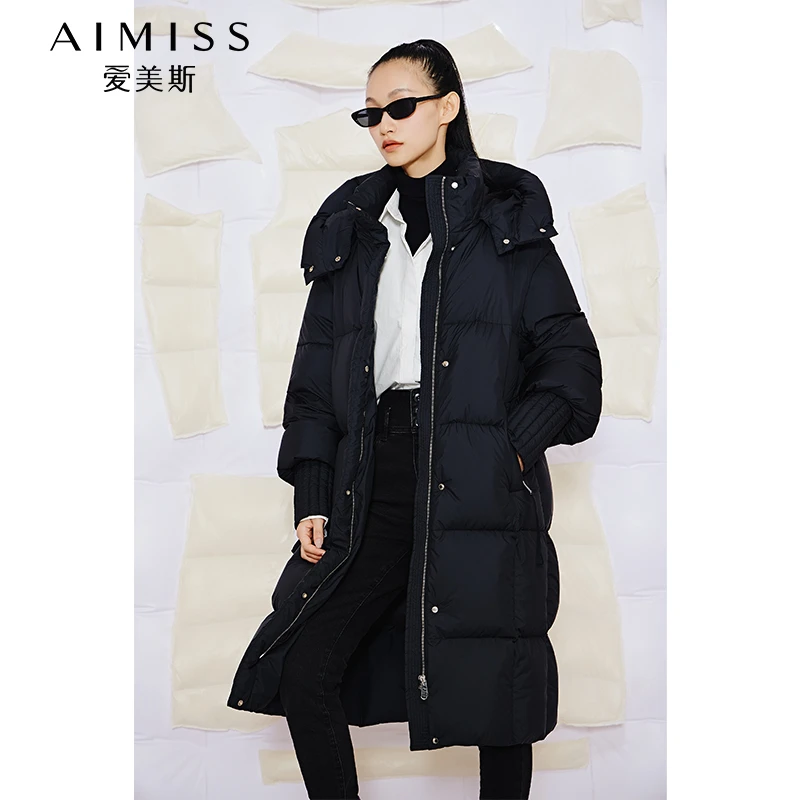 【小鱼专属】克拉女神系列休闲中长款鹅绒服A068029