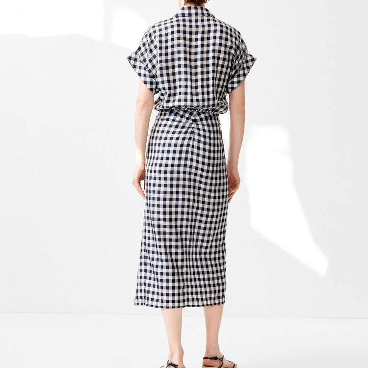 【郑小姐推荐】经典小格子衬衫裙303273
