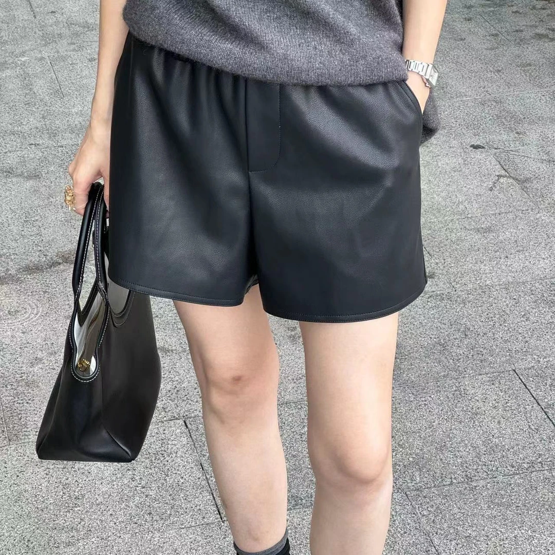 【瑶瑶】秋季上新百搭休闲皮短裤YY2141