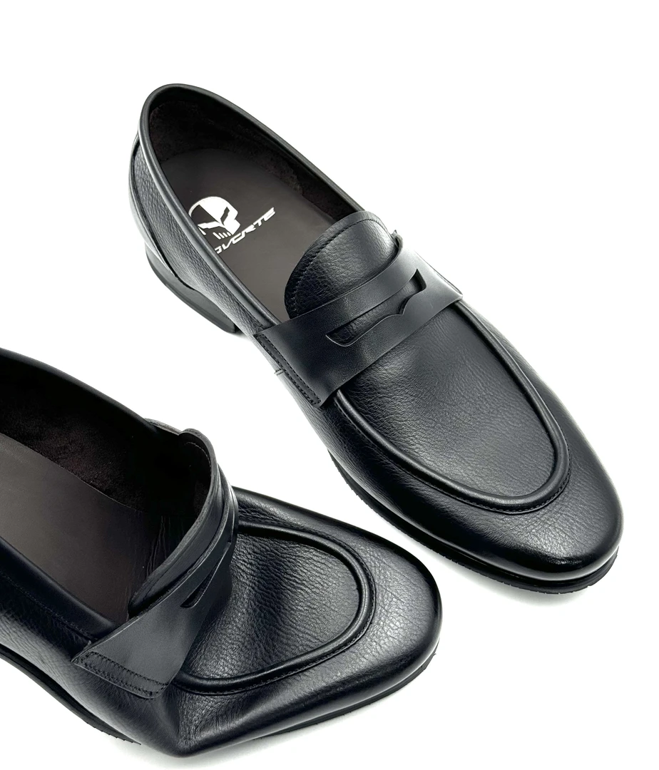 covorte商务乐福鞋头层牛皮吸汗透气一脚蹬高端奢侈品皮鞋男士