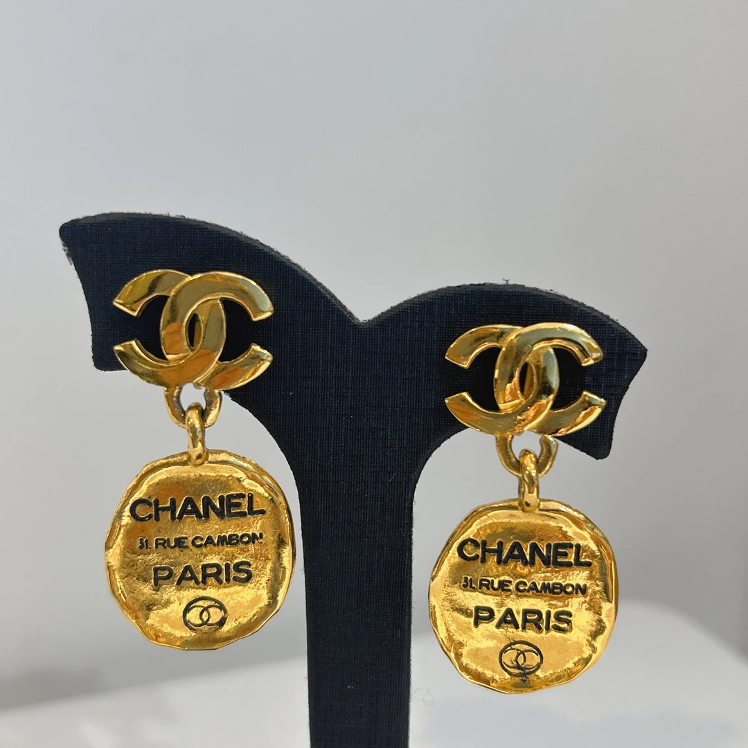 95新 Chanel/香奈儿 Chanel vintage香奈儿中古康鹏耳夹