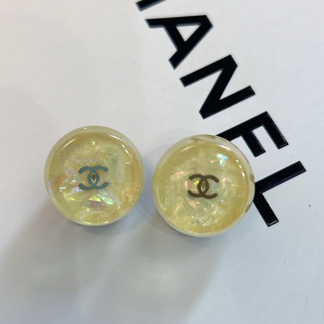 95新 Chanel/香奈儿 Chanel vintage香奈儿中古炫彩耳夹