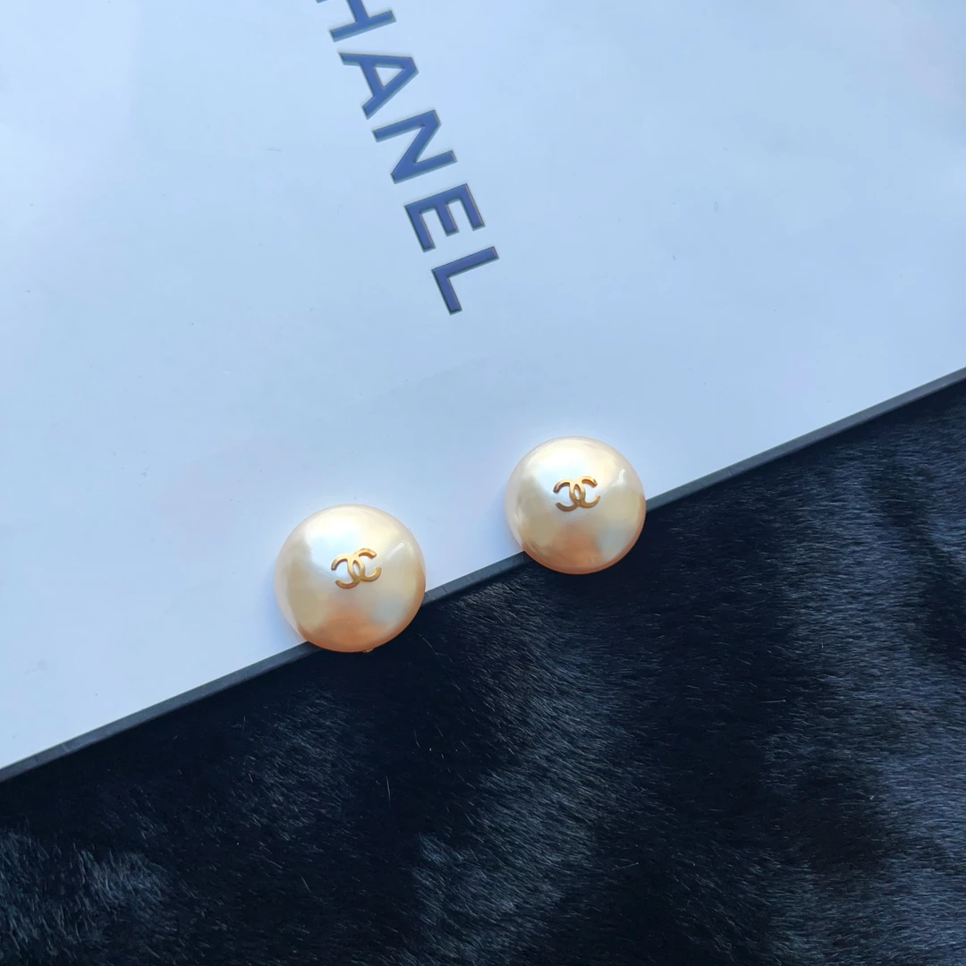 95新 Chanel/香奈儿 Chanel vintage香奈儿中古胖丁珍珠耳夹