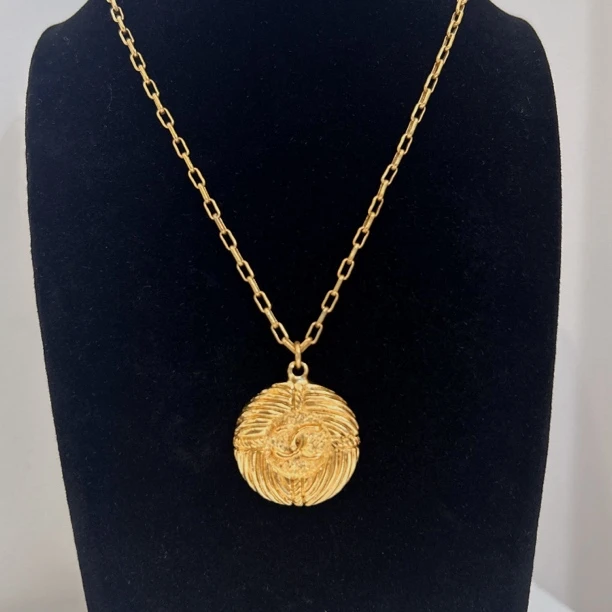 95新 Chanel/香奈儿 Chanel vintage香奈儿中古素金锁骨链