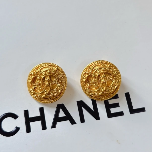 95新 Chanel/香奈儿 Chanel vintage香奈儿中古葡萄藤耳夹