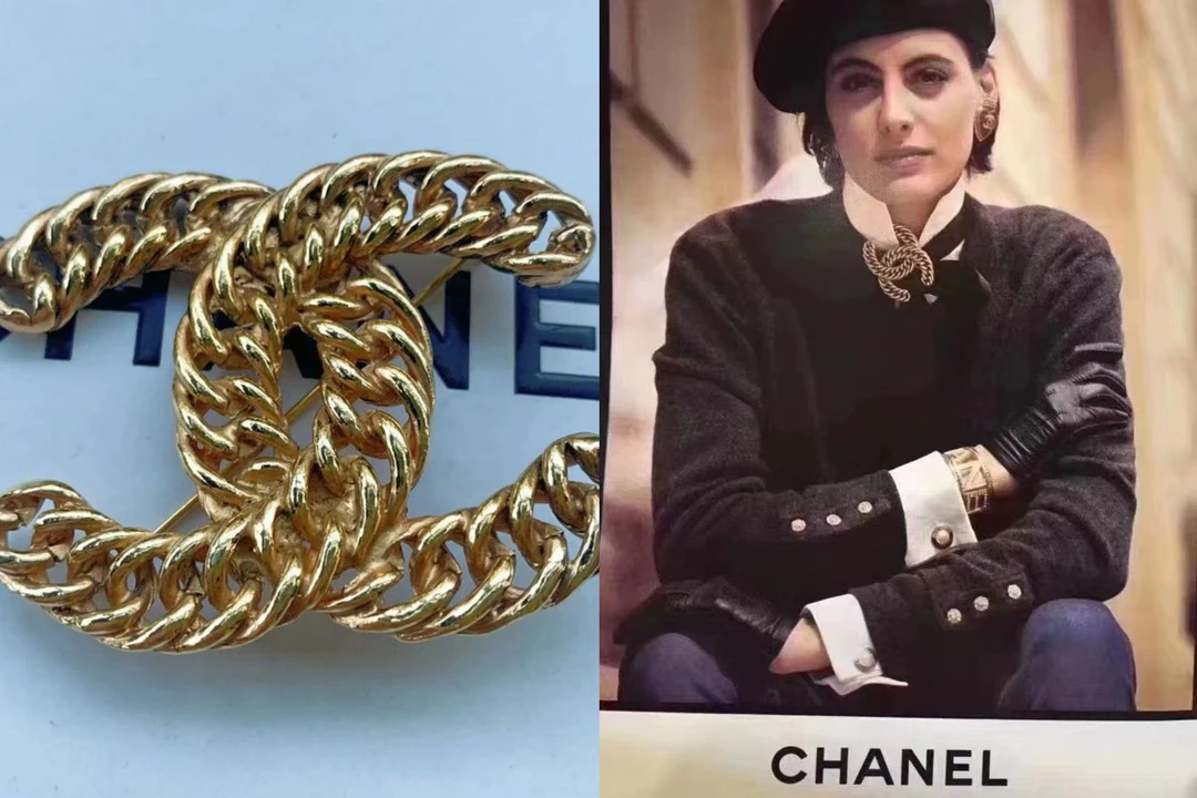 95新 Chanel/香奈儿 Chanel vintage香奈儿中古编织胸针