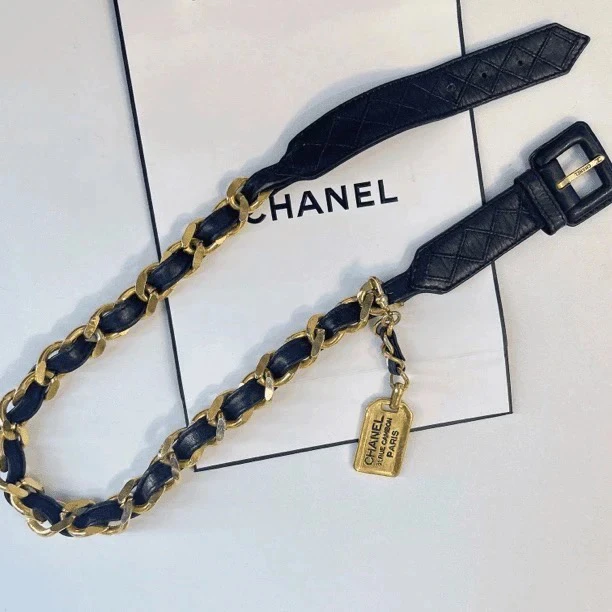 95新 Chanel/香奈儿 Chanel vintage香奈儿中古腰带（60-66cm）