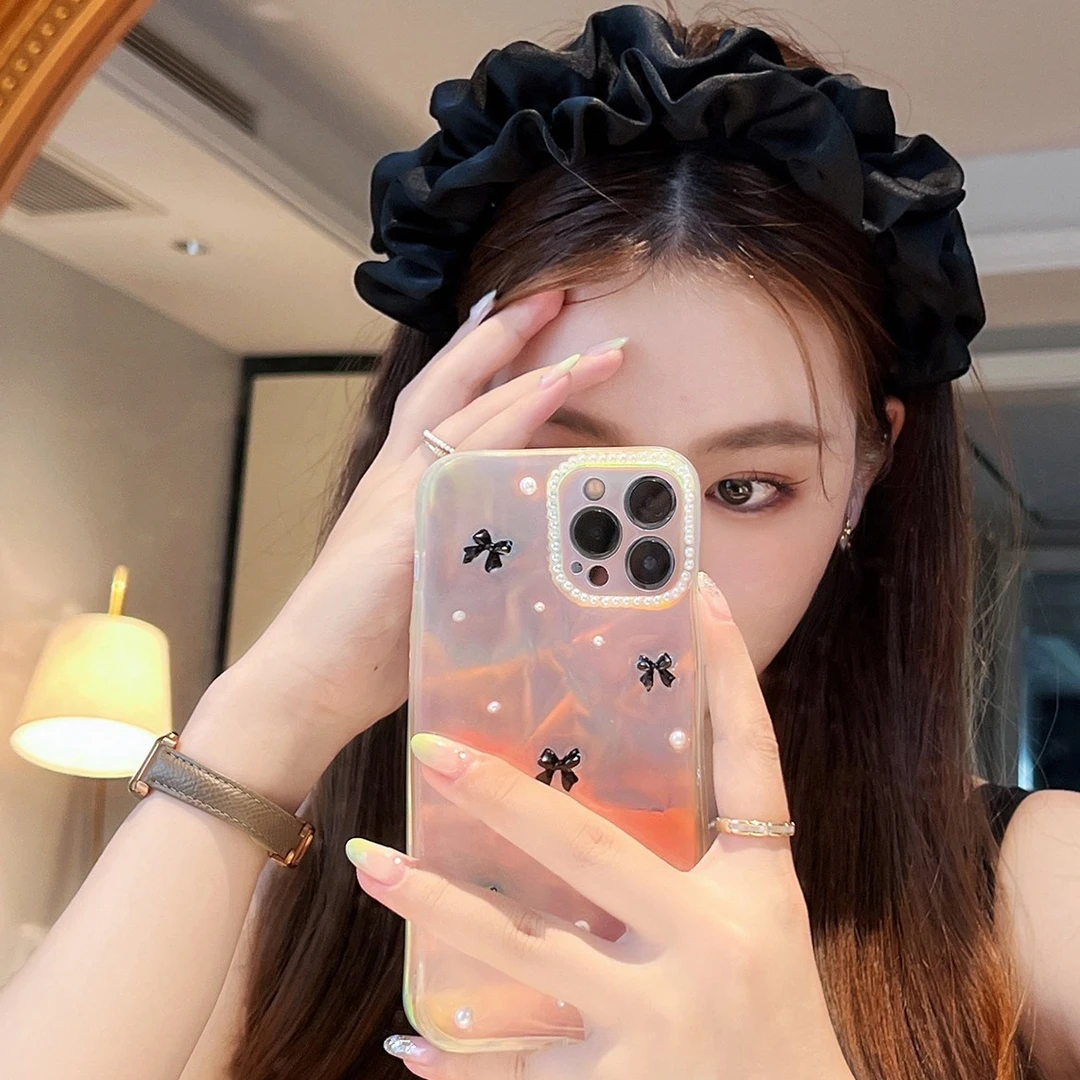 布艺发饰 高颅顶褶皱木耳边时尚宽边显显脸小头箍发卡女秋冬网红