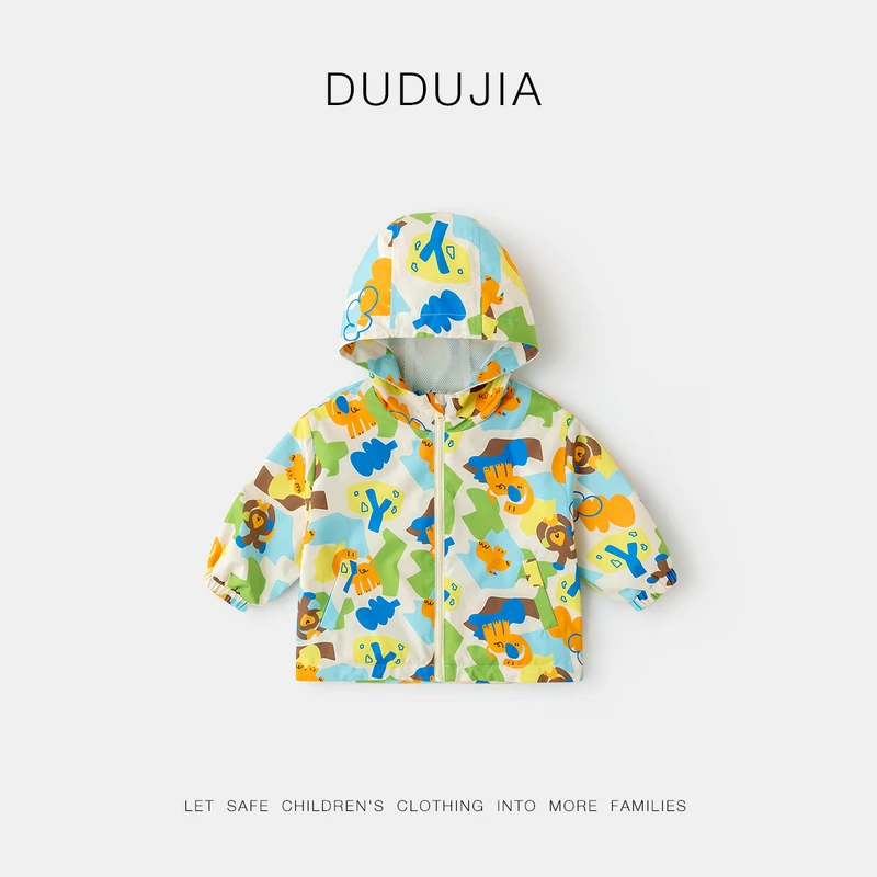 【嘟嘟家】儿童男宝冬季女宝卡通时尚洋气保暖外套D5AWT136春季