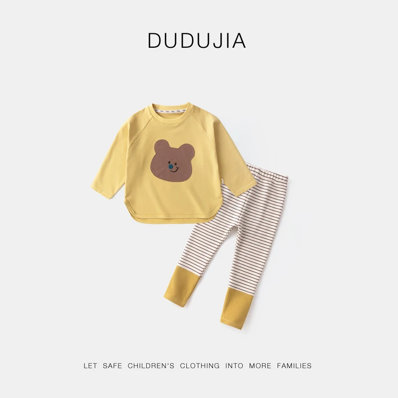 【嘟嘟家】儿童新款时尚洋气百搭卡通套装F4CTZ002秋季