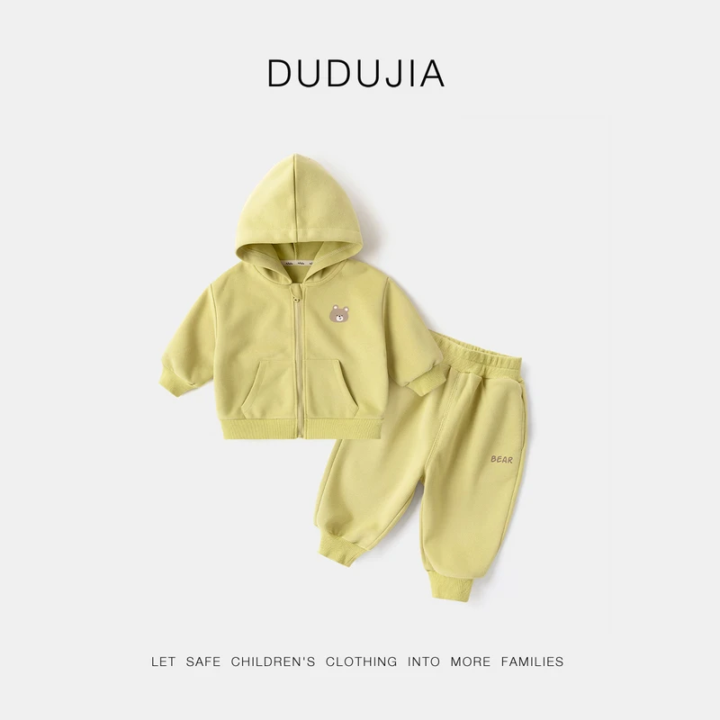 【嘟嘟家】儿童新款时尚洋气百搭卡通套装D4CTZ074秋季