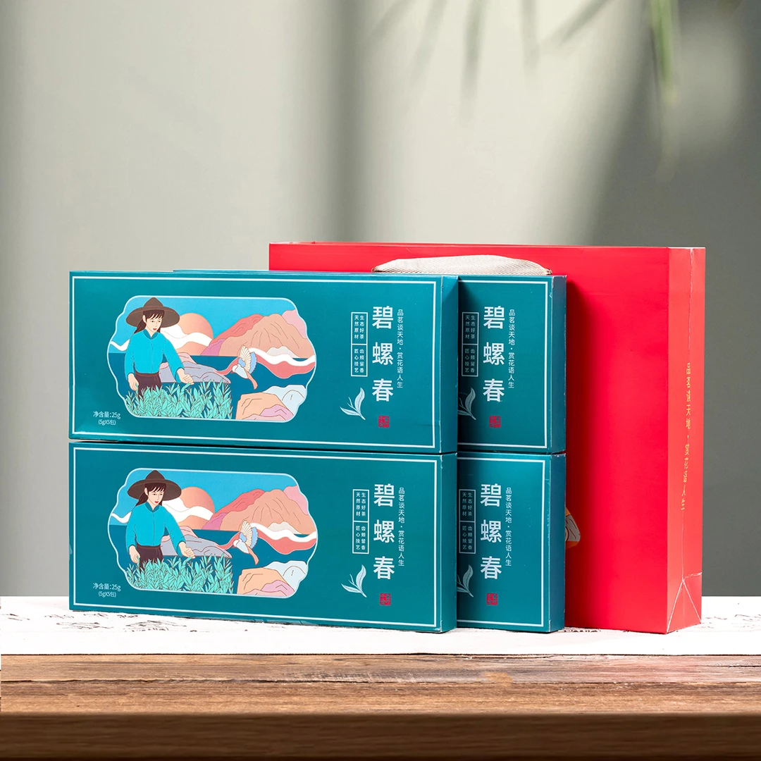 一叶千金 烟条装碧螺春绿茶 25克*1条