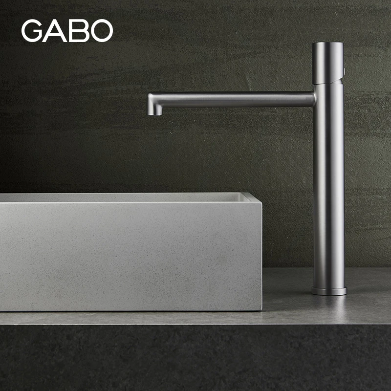 GABO/观博家用面盆洗脸盆台盆极简艺术冷热面盆龙头 18M012