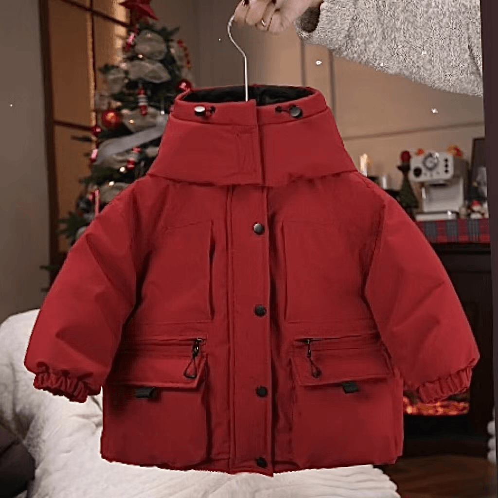 儿童羽绒服冬季2023圣诞元旦过年款90白鸭绒小童羽绒服-23126R024