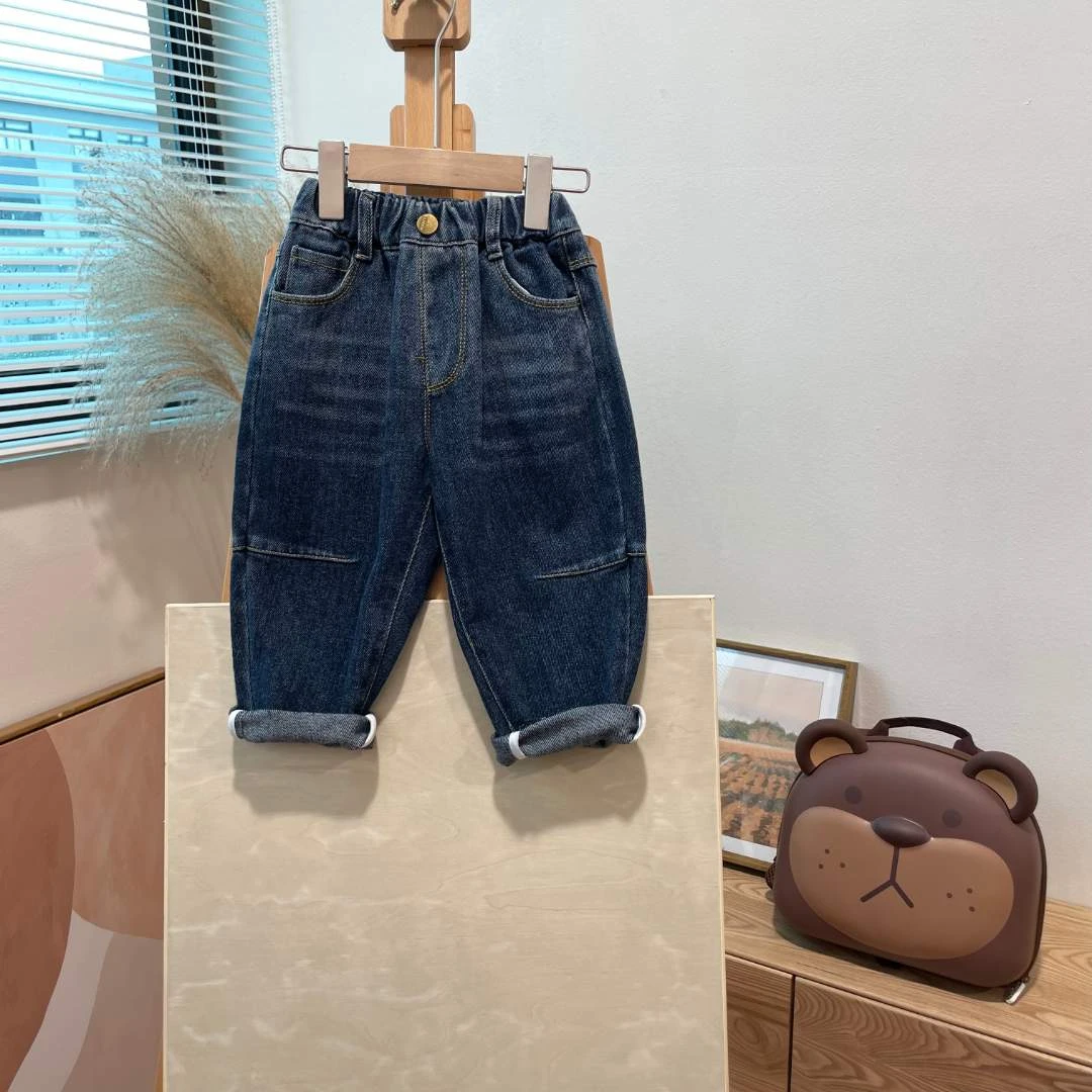 童装男童牛仔裤秋冬款2022新款儿童渐变韩版女宝宝裤子TM10186