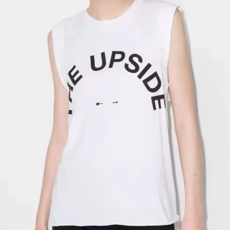 QRANE背心女外穿夏季瑜伽运动潮流圆领无袖瑜伽t恤