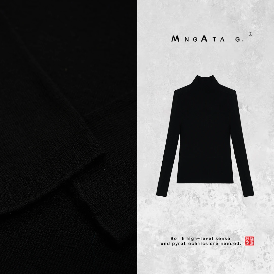 MNGATA G.宫小妍【秀场羊毛衫】秋冬新中式中国风绵羊毛上衣X280392