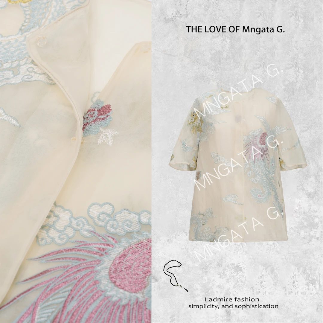 MNGATA G.宫小妍 【遇见飞天】夏日新中式国风清凉穿搭上衣4051711