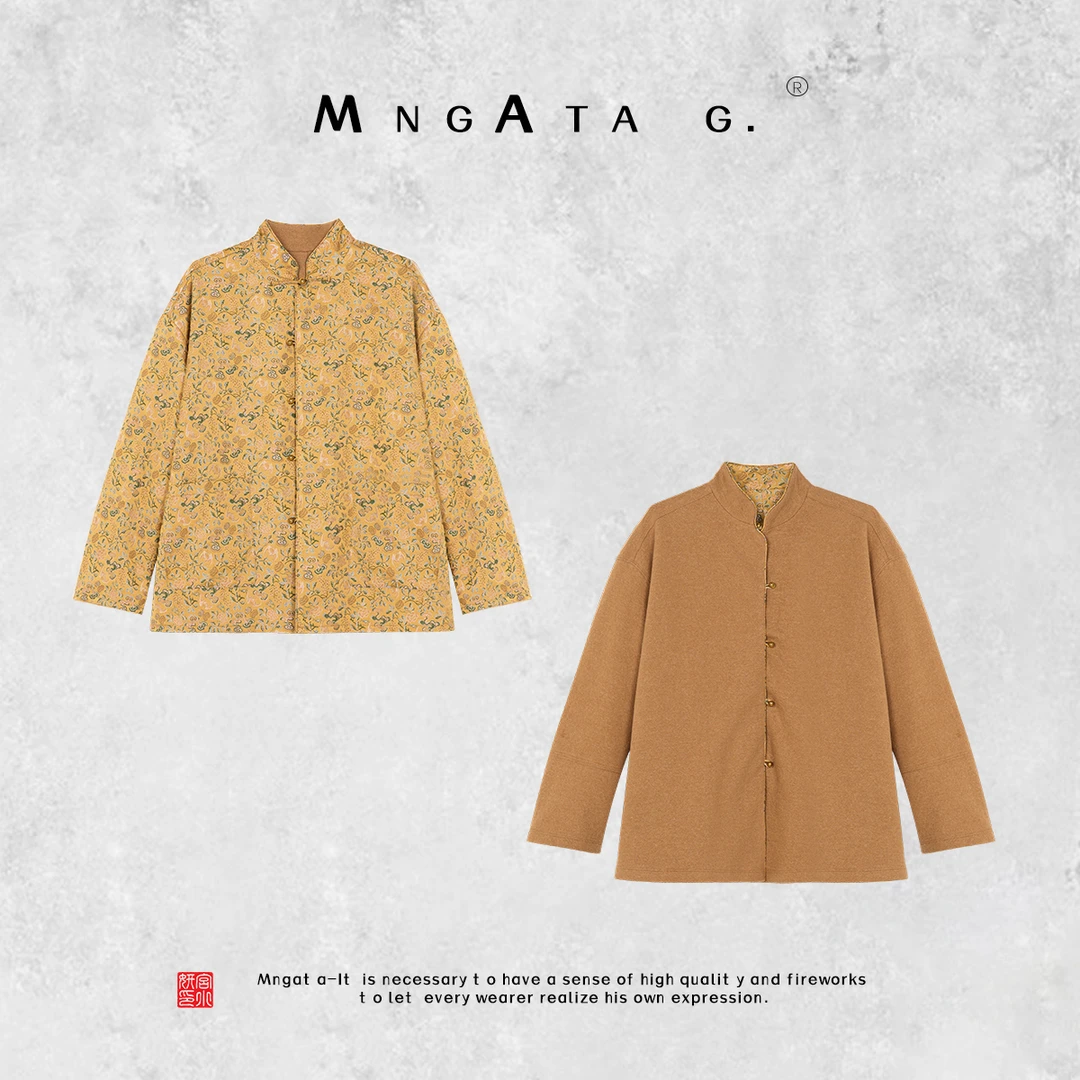 MNGATA G.宫小妍【秋物集】绵羊毛双面新中式中国风秋冬外套4062138