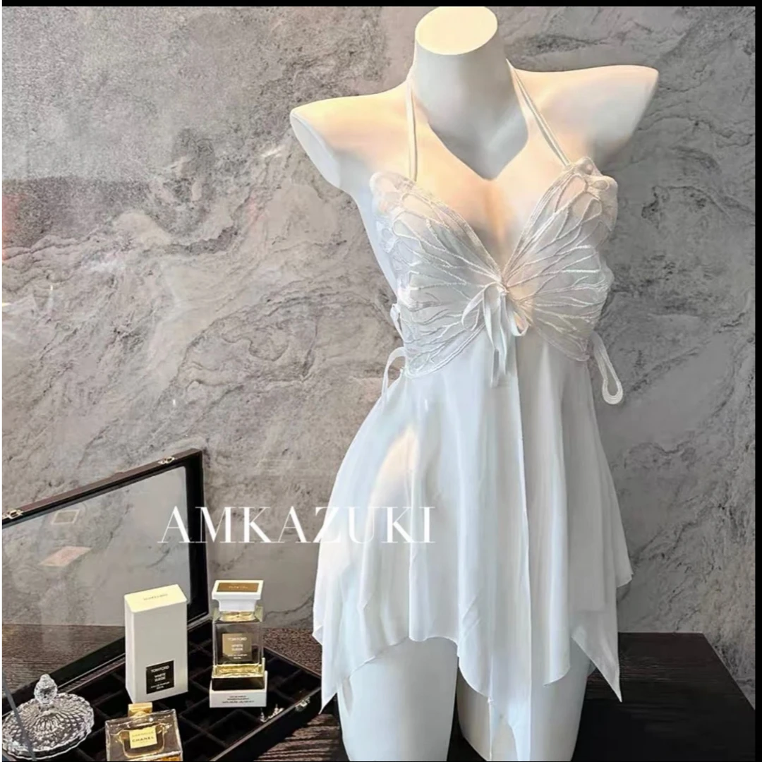 【手作蝴蝶】80-140修身连衣裙纯欲风显瘦成人趣会战袍制服吊带