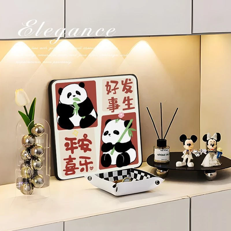 平安喜乐入户玄关装饰画摆件客厅桌面摆画床头摆件