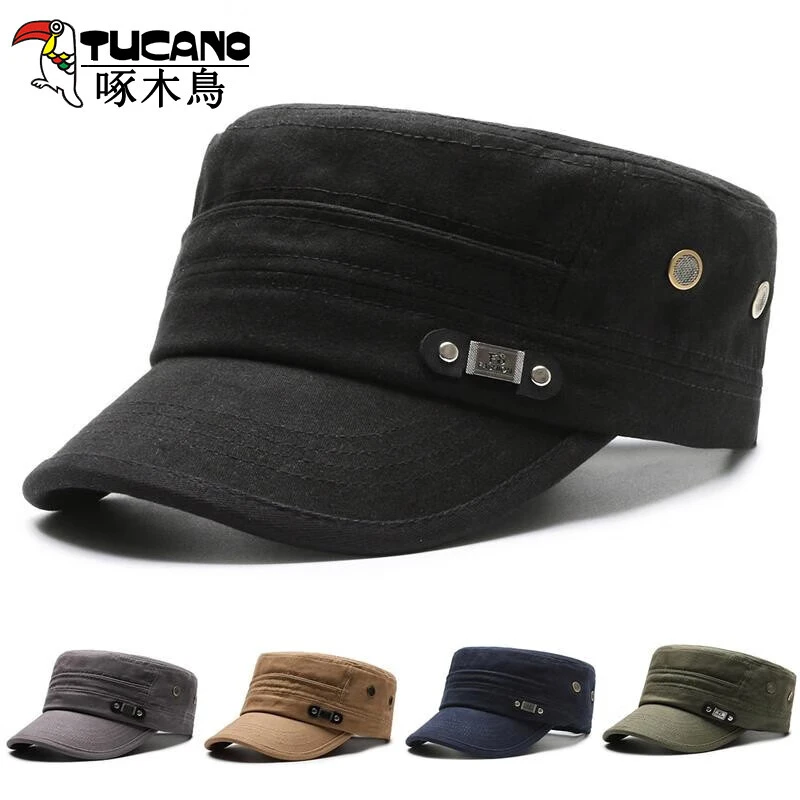啄木鸟（TUCANO）帽子男防紫外线平顶遮阳帽透气百搭防晒帽户外