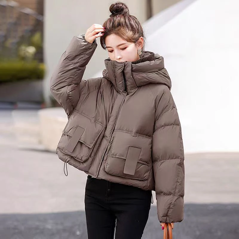 高端短款棉服女冬季新款加厚时尚保暖面包服外套1829#