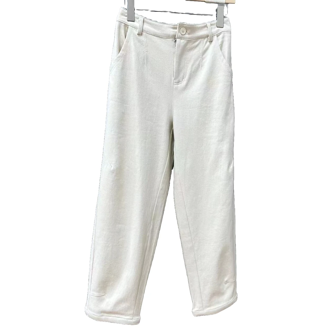 1-5677春秋款直筒弹力女士休闲裤