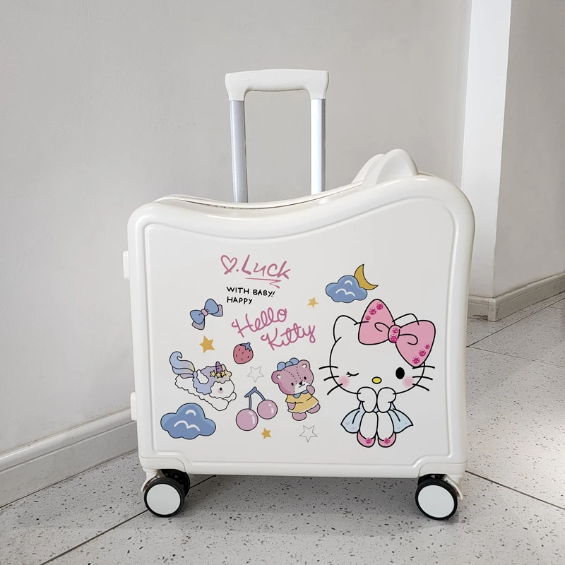 儿童行李箱可坐骑女孩20寸旅行登机拉杆箱女童美乐蒂玉桂狗密码箱