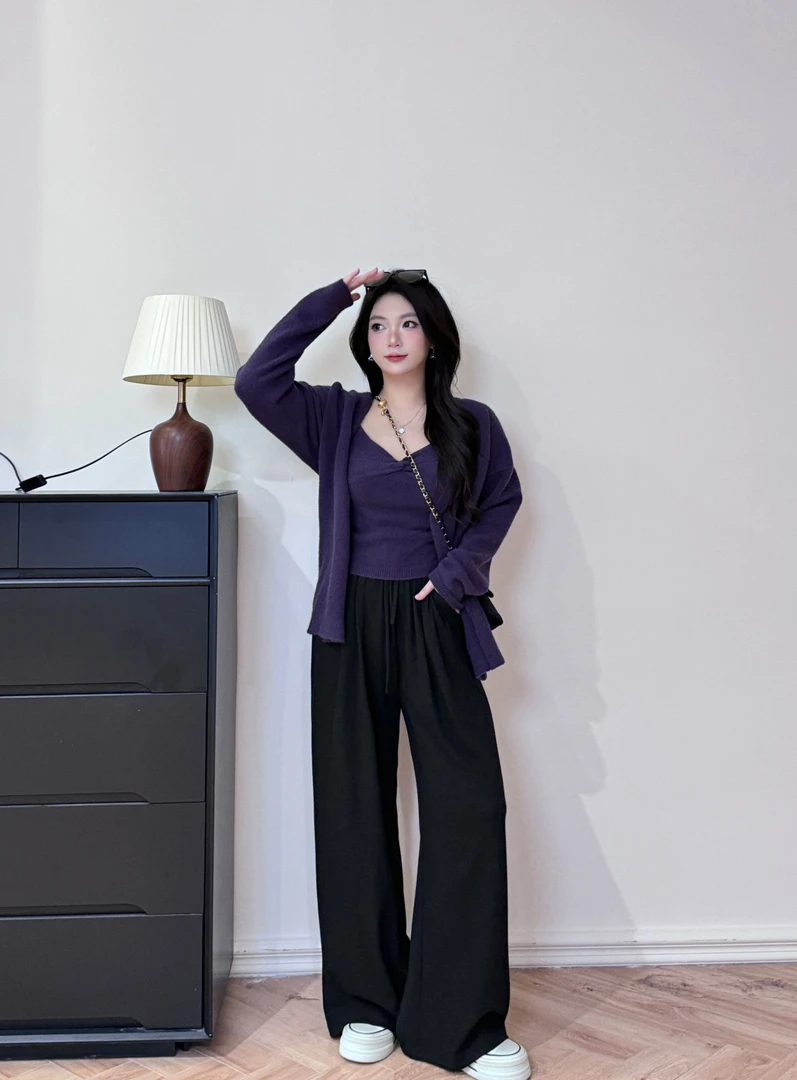 毛衣+裤子秋冬微胖mm显瘦三件套10006C+10005C+09094C