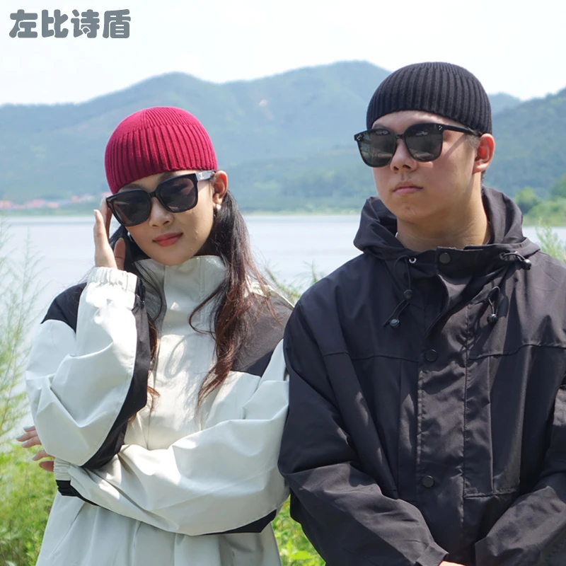 光板地主帽男女士秋冬季雅痞大头围保暖帽子毛线帽户外针织瓜皮帽